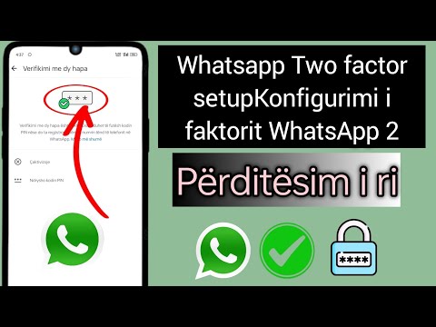 Si të përdorni verifikimin me dy hapa |WhatsAppKëshilla për privatësinë |