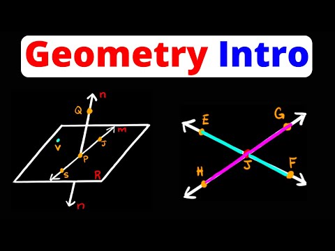 Geometry Intro - Points, Lines, Planes, Collinear, Coplanar, Segments, Rays | Eat Pi
