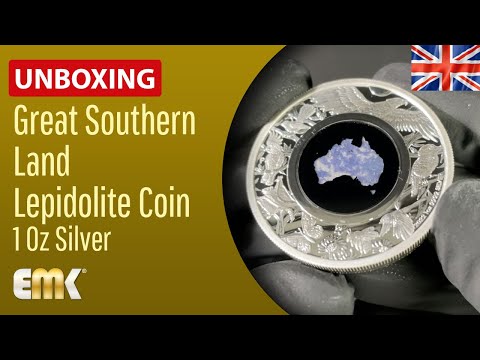 Unboxing EN: Great Southern Land Lepidolite Coin 1 Oz Silver Proof