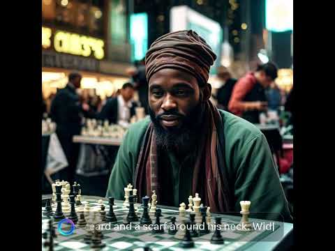 Tunde Onakoya Playing Chess at Times Square New York for Charity