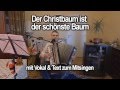 DER CHRISTBAUM IST DER SCHÖNSTE BAUM mit ...