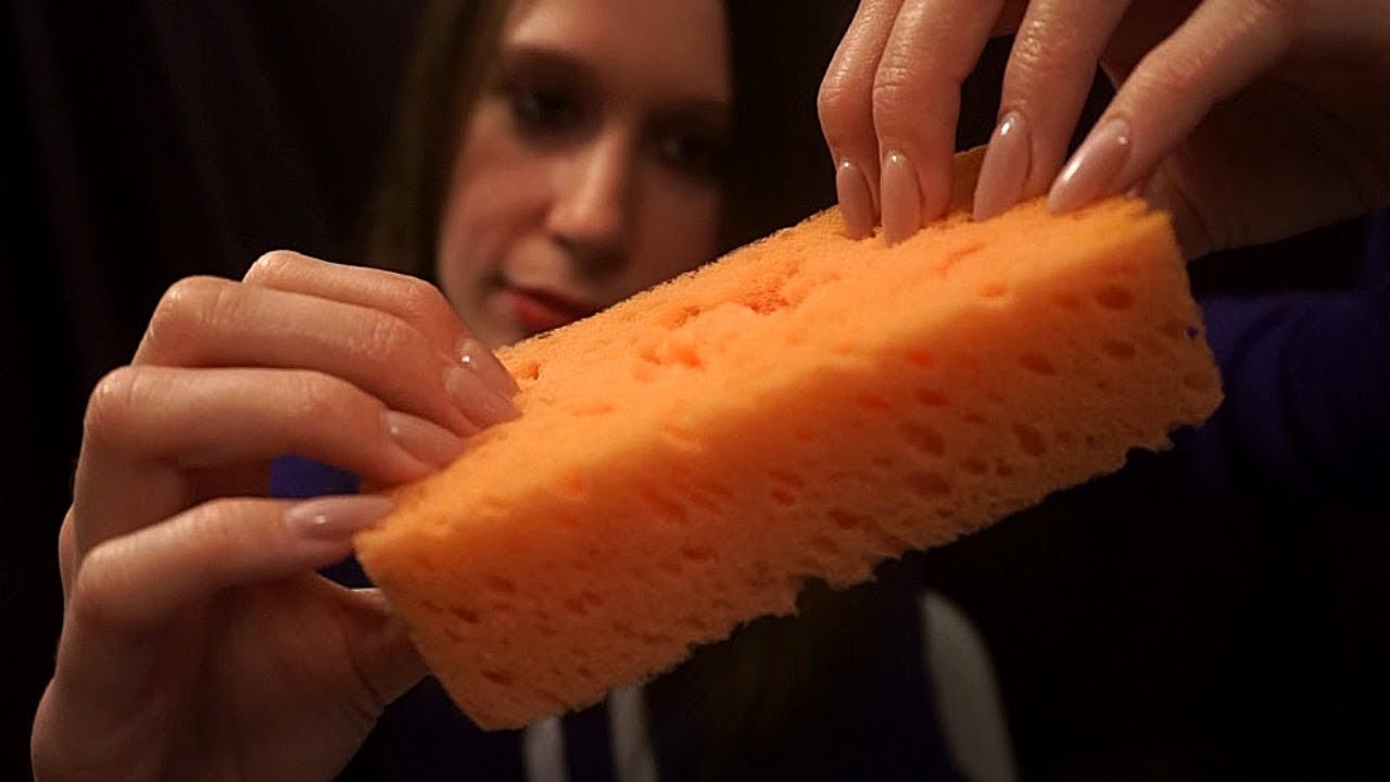 ASMR Aggressive Sponge Scratching [Whispered]