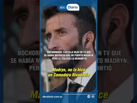 Bochornoso: Castillo dijo en TV que se había matriculado en Puerto Madryn, pero el Colegio lo…