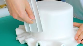 How to cover a cake in fondant icing | Cake Creations