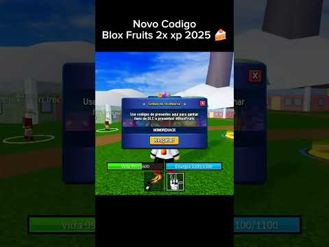 Novo Codigo blox fruits 2xp 🍰 2025 !!! #shorts #roblox
