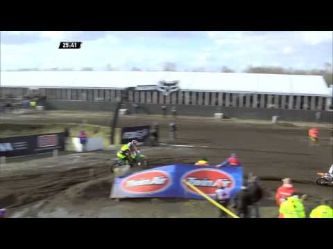Clement Desalle and Tim Gajser battle MXGP of Europe MXGP Race 2 - Motocross