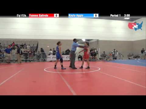 FILA Junior 67 kg / 147.5 lbs. - Yvonne Galindo vs. Kayla Aggio