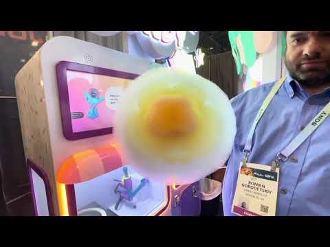 The Sweet Robo Cotton Candy Machine at CES 2024 - YouTube
