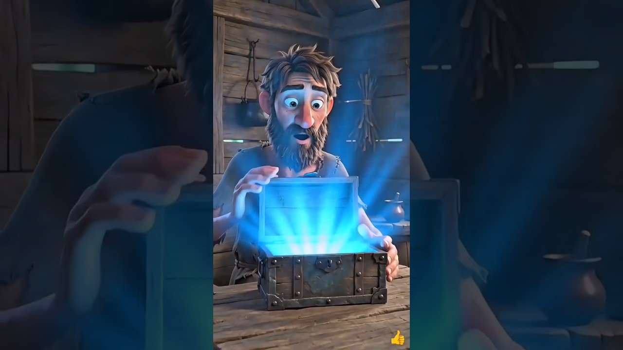 😱 जादुई संदूक ने बदल दी गरीब की किस्मत! 💎✨ #Shorts#CartoonStory #Magic #JaduiKahani#Animation#viral