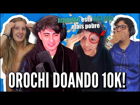 JOVENS REAGEM A DOANDO R$10,000 PRA STREAMERS PEQUENOS - OROCHINHO