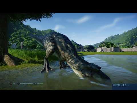 Jurassic World Evolution: Albertosaurus vs Triceratops (Base Genome)
