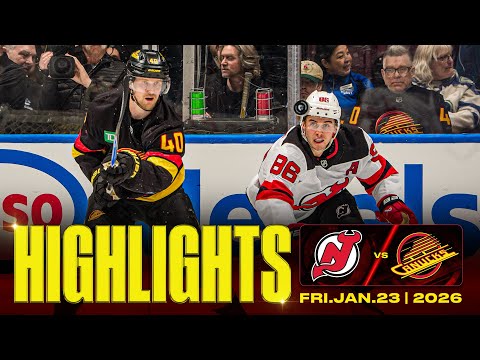 Game in 10 | Vancouver Canucks vs. New Jersey Devils (Jan 23, 2026)