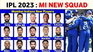 IPL 2023 Mumbai Indians Squad | MI All Retain & Realeased Players List | Mi New Players List 2023