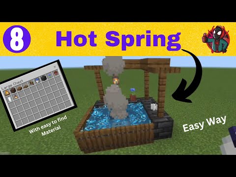 Insane Minecraft Hot Spring Build | Redstone & Mini Builds
