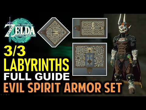 All Lomei Labyrinths Full Guide - Evil Spirit Armor Set Location | Zelda: Tears of the Kingdom
