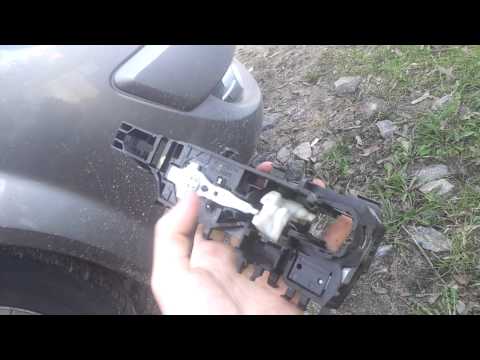 Renault Scenic 2 - ремонт залипающей наружной ручки (часть 1)