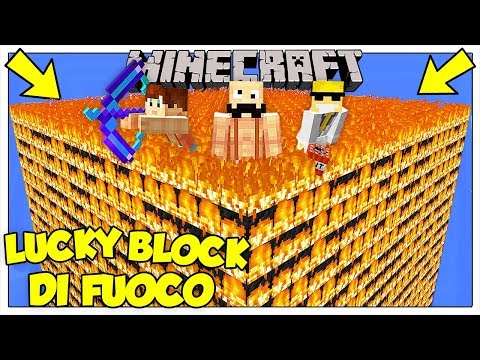 The Lucky Block Fire Giant Challenge! - Minecraft ITA