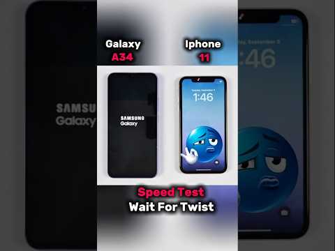🎯Galaxy A34 vs iPhone 11 Speed Test 🔥 Who’s Faster in 2025?#shorts