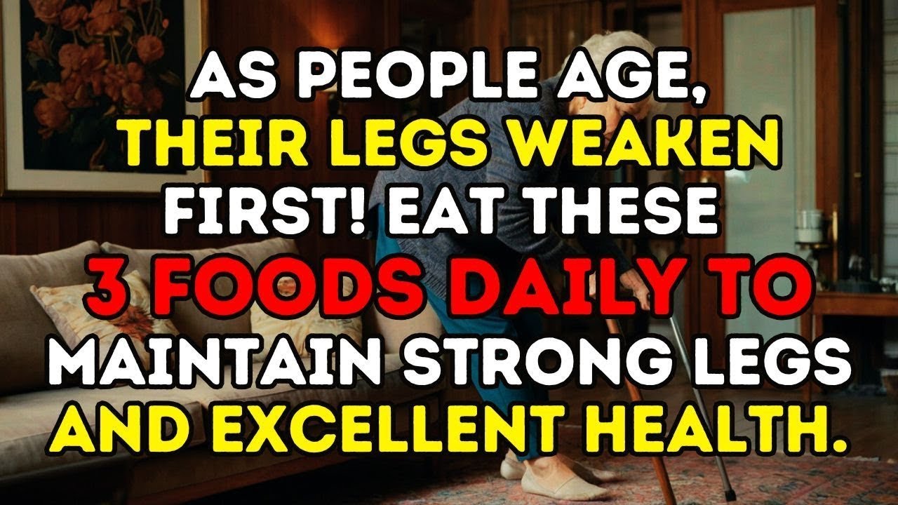 Your Legs Fade First! Seniors MUST Eat 3 Foods to Keep Them Strong!