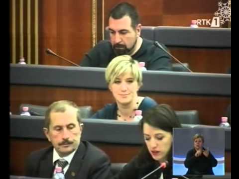 Albulena Haxhiu Kuvendi i Kosoves 29.12.2014