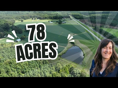 78+ Acre Farm with Fields, Trees, Pond, and Barn in Brodnax, VA