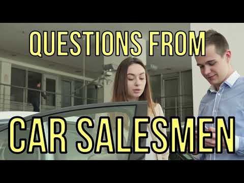 20 QUESTIONS: NEVER ANSWER A BAD CAR SALESMAN AT CAR DEALERS - Auto FINANCE 2025: THG Kevin Hunter