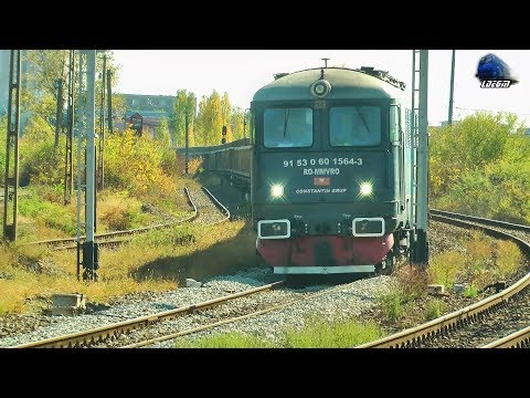 Fluieroasa 60-1564-3 Whistle Loko & Marfar MMV Freight Train in Oradea Est Triaj - 06 October 2018