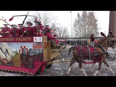 I Balestrieri d´Albeto carro da getto - Carnevale Ivrea 2016