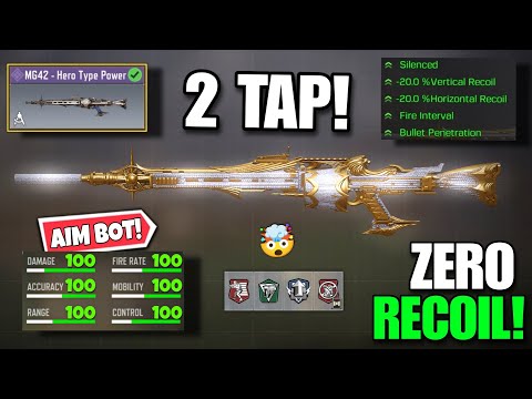 MG42 "2 TAP" GUNSMITH BUILD | Best MG42 Gunsmith Loadout | Season 8 COD Mobile