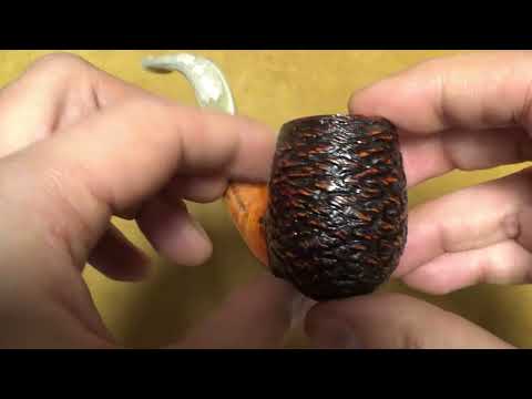 Pipa Santambrogio rusticata - Full Bent Billiard - SS287