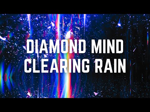 DIAMOND MIND CLEARING RAIN | 12 Hours | Black Screen | No Midway Ads | Sleep/ Relax/ Calm Anxiety