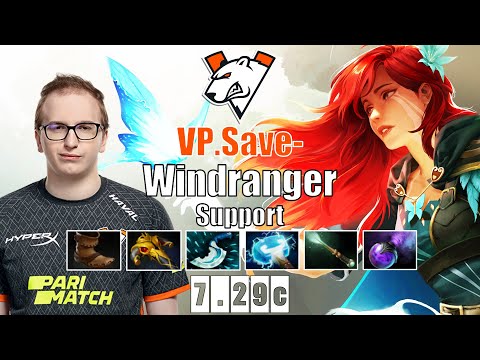 Windranger Support | VP.Save- | 14 KILLS WINDRANGER POS 4 TOO IMBA | 7.29c Gameplay Highlights