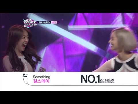 엠카운트다운 365회/ M COUNTDOWN No.1 of the Week - "Something" by Girl's Day (2014.02.06)