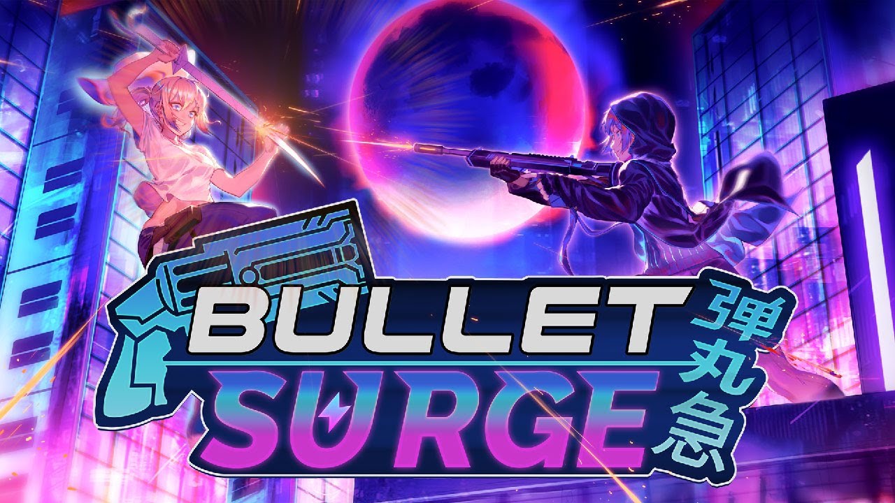 Promotional still of heroine facing dense bullet patterns in real-time puzzle action
