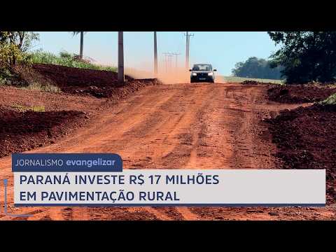 Paraná investe R$ 17 milhões em pavimentação rural em Céu Azul do Oeste