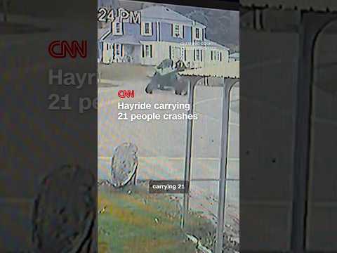 Hayride carrying 21 people crashes