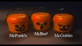McDonald's PUMPKIN HAPPY MEAL PAIL COMMERCIAL|1986