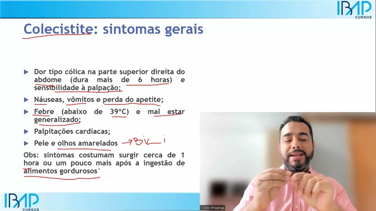 Inflamação da vesícula biliar (Colecistite): entenda como ocorre! | Prof. Dr. Victor Proença