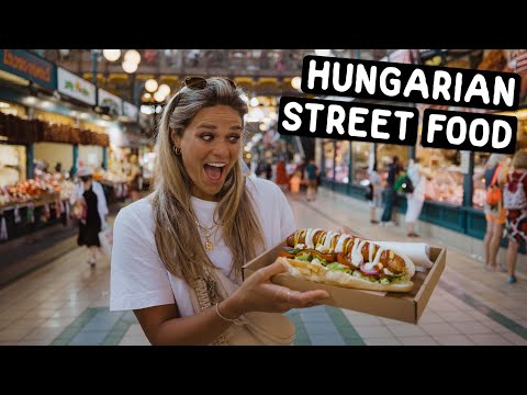 ULTIMATE HUNGARIAN STREET FOOD TOUR IN BUDAPEST (we ate the world's biggest hot dog)