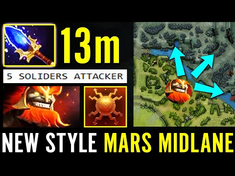 New Style MID Mars 13min Aghanim 1st Items! 5 SOLIDERS ATTACK Crazy Strats Top Dota 2 Pro Carry