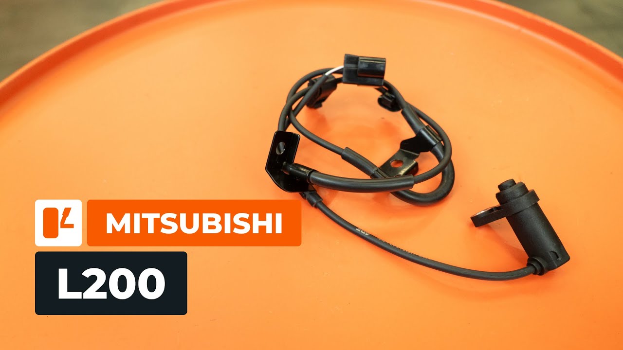 Hátsó ABS jeladó-csere Mitsubishi L200 KA gépkocsin – Útmutató