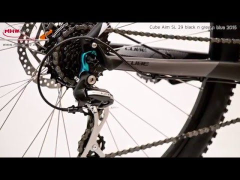 Cube Aim SL 29 black n grey n blue 2015 - Hardtail Mountainbike 29 Zoll