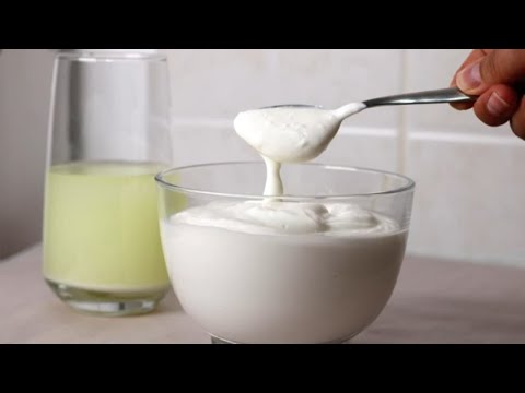 Como fazer iogurte grego coado em casa em menos de 5 minutos! | Culinária grega