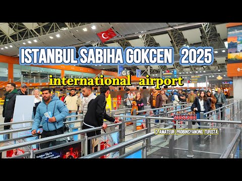 Inside Sabiha Gökçen ✈️ Airport 🇹🇷 Istanbul | Full Departure Walk & Take Off View #travel #istanbul