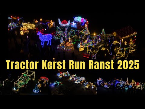 ✨ Kerst Tractor Run Ranst 2025 | Magische Kerstparade! (4K) | Drone beelden Landelijke Kerst  🇧🇪 4K