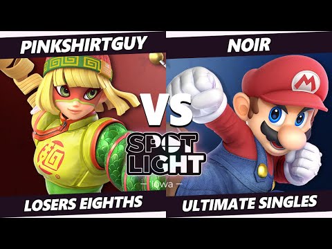 Spotlight: Iowa Top 8 - PinkShirtGuy (Min Min) Vs. Noir (Mario) SSBU Ultimate Tournament