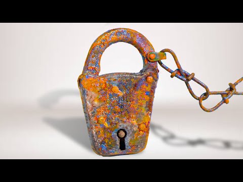I Restore A 1905 Rusty Lock - Gross Surprise Inside!