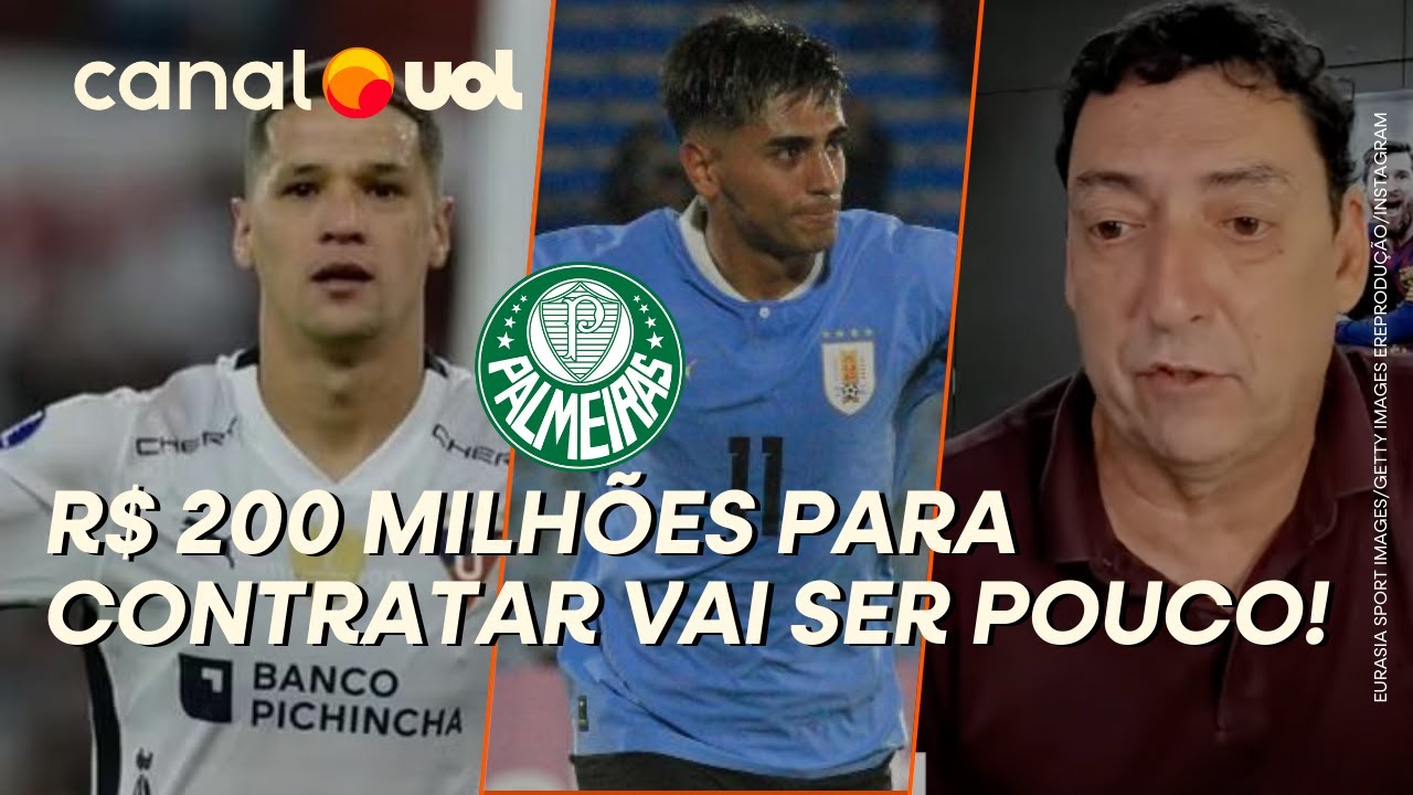 PVC: PALMEIRAS VAI TER QUE GASTAR MAIS DO QUE R$ 200 MILHÕES PARA CONCORRER COM FLAMENGO E BOTAFOGO