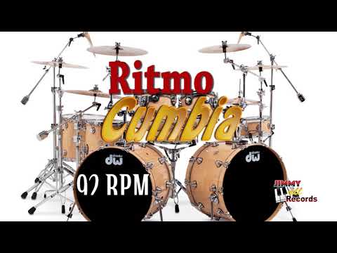Ritmo cumbia Bateria tropical con simbal 92 bpm