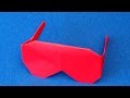 Origami Sunglasses for Her.  How to fold Origami Sunglasses for Girls